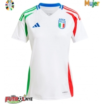 Camiseta Italia Visitante Equipación para mujer Eurocopa 2024 manga corta